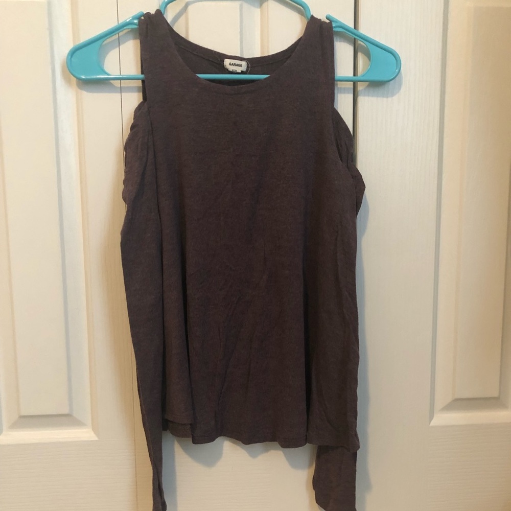 Garage cold shoulder long sleeve